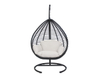 Outdoor balcony rattan hanging chair with stand