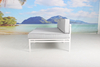 White aluminium garden sectional sofa set