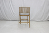 Aluminum frame rope woven garden high bar chair