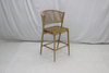 Aluminum frame rope woven garden high bar chair