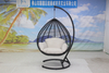 Outdoor balcony rattan hanging chair with stand