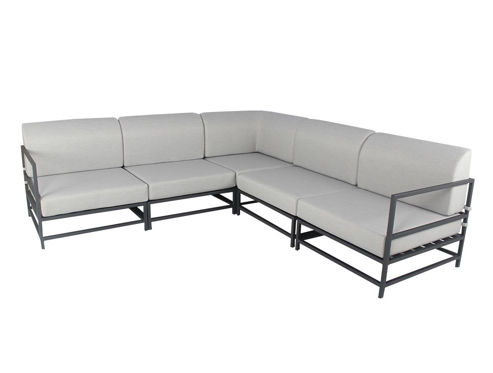 Aluminum outdoor modular lounge sofa set