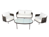 Foshan 4 piece terrace furniture garden sofa