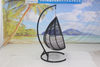 Outdoor balcony rattan hanging chair with stand