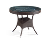Patio rattan dining furniture set round table and 4 chairs 