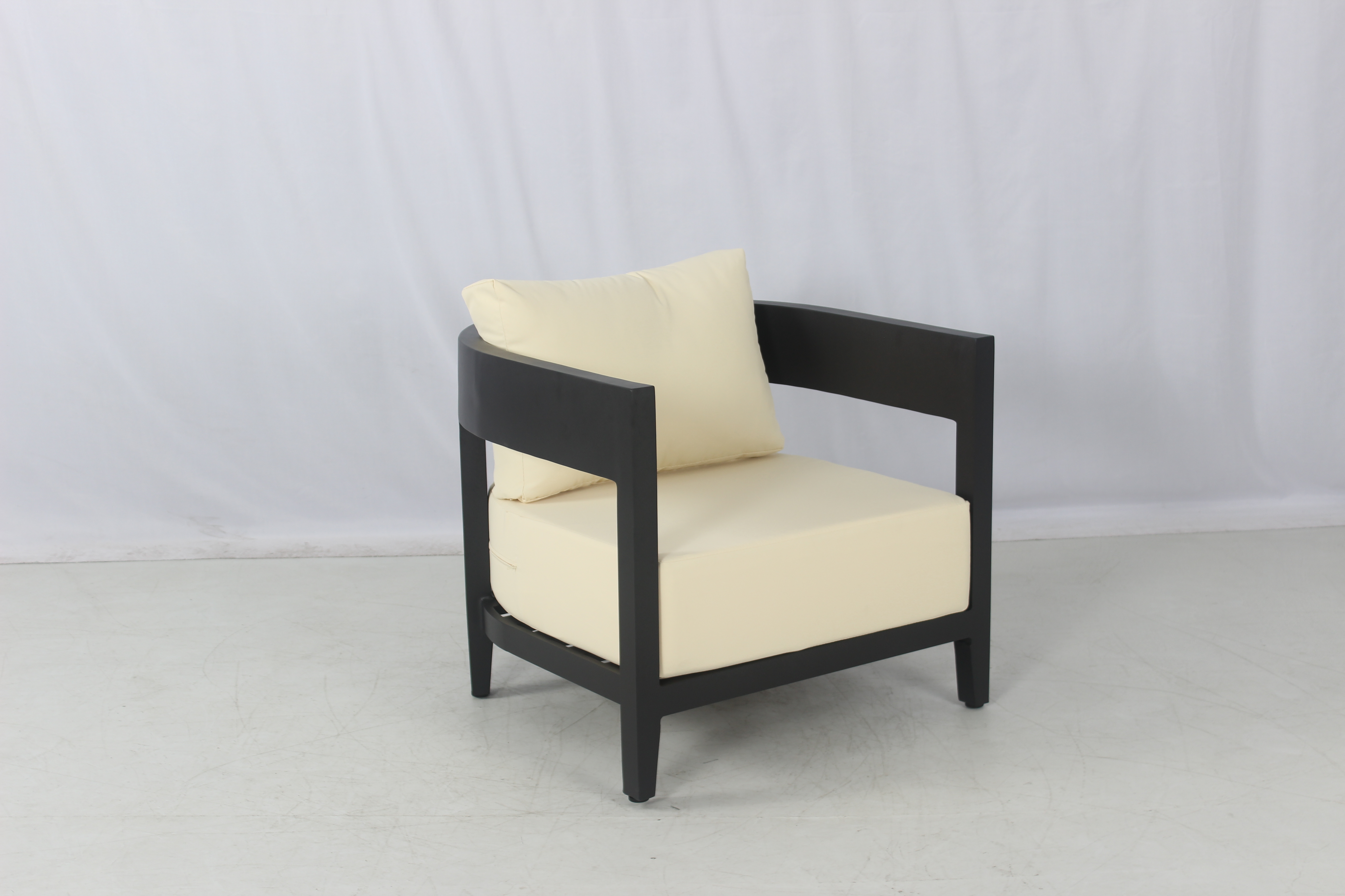 Foshan 4 seater backyard outdoor aluminum sofa