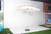 Large white outdoor sun umbrella