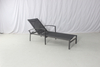 Hotel aluminum pool lounge chair with round side table