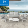 White garden modern exterior sofa set furniture