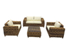 4 pieces outdoor rattan sofa furniture set