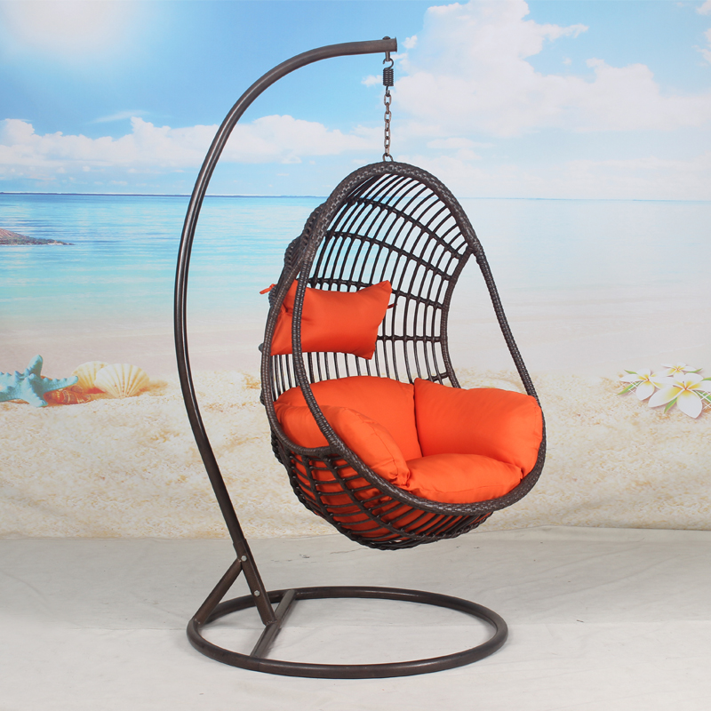 Outdoor indoor patio rattan swing chair