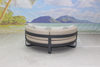 Poolside aluminum round sofa sunbed with cushion