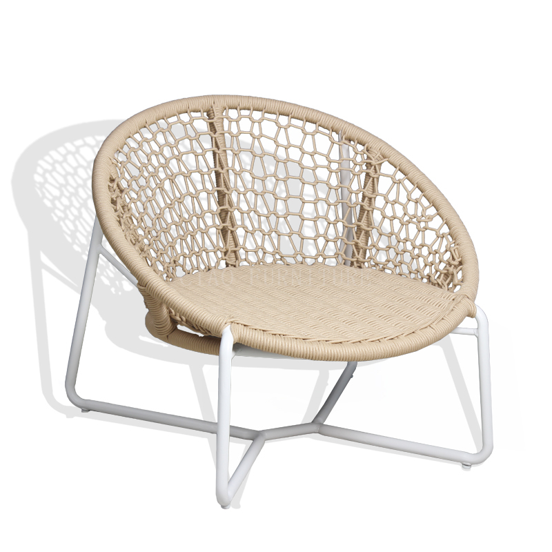 Rope casual beige hotel Outdoor chair