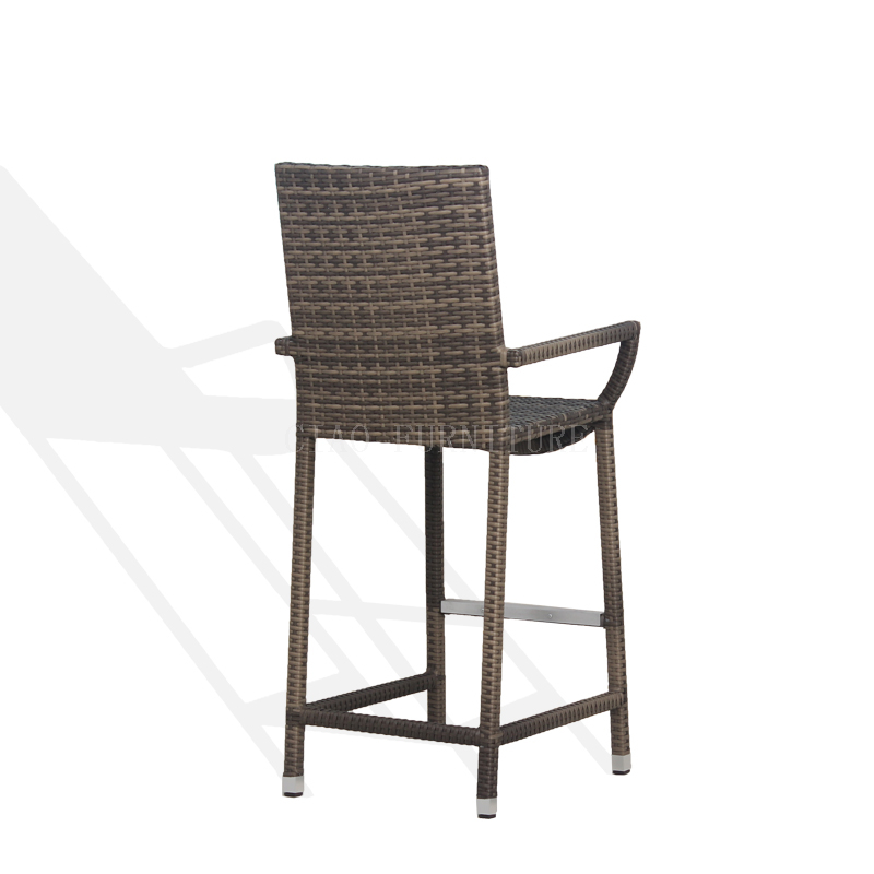 wicker brown home Outdoor bar chair