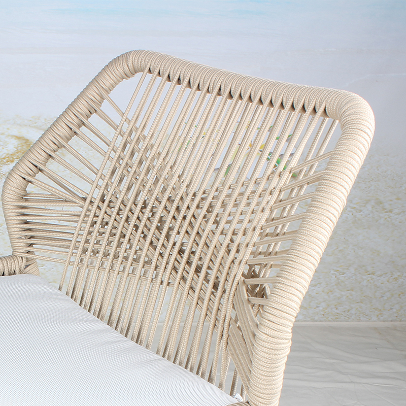 Rope apricot artistic resort outdoor chair