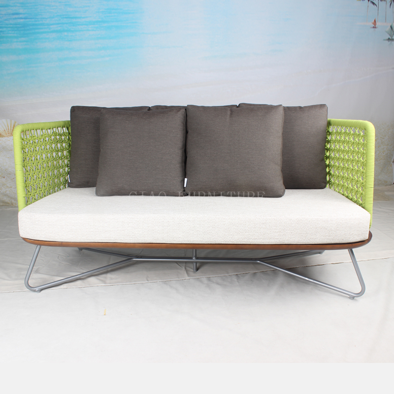 2 seater outdoor rope sofa