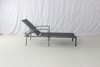 Hotel aluminum pool lounge chair with round side table