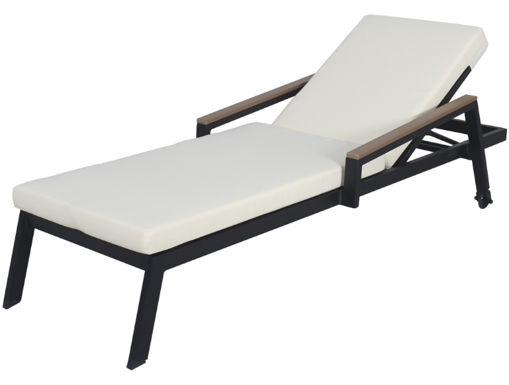 Outdoor pool furniture aluminium lounger