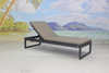 Aluminium pool chair outdoor chaise lounge with cushion