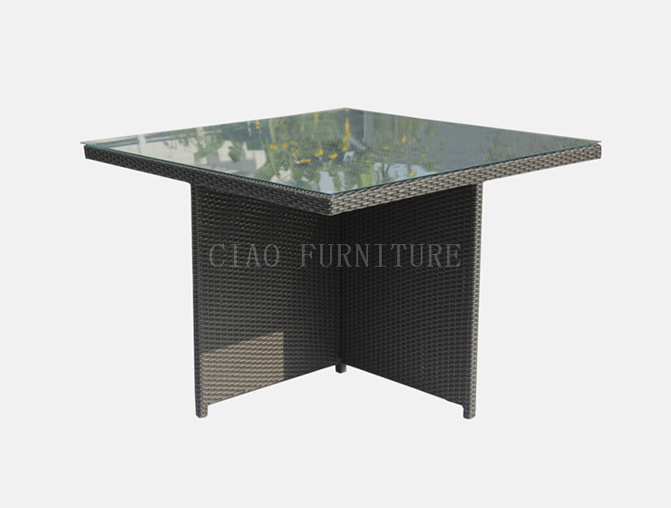 4 person large black Outdoor bar table