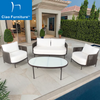 Foshan 4 piece terrace furniture garden sofa