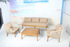 Leisure patio teakwood couch sofa set 