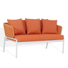 Orange rope modern outdoor poolside 4 seater sofa set