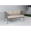  4 pieces patio rope sofa outdoor conversation set