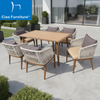 7 PCS outdoor garden dining table and chairs