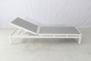 Commercial white aluminum powder coated pool sun lounger