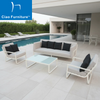 White powder coated aluminium patio garden sofa set