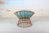 Outdoor rattan papasan chair with cushion