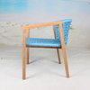 wicker blue leisure garden outdoor chair