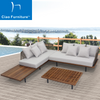 Teak wood outdoor furniture balcony sectional sofa