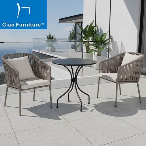 Outdoor garden aluminum table and chairs