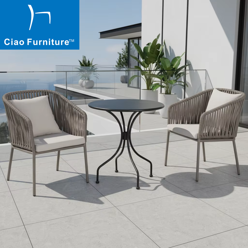 Outdoor garden aluminum table and chairs