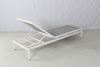 Commercial white aluminum powder coated pool sun lounger