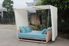 Outdoor beach lounge daybed with canopy