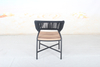 Black rope patio dining chair