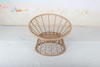 Outdoor rattan papasan chair with cushion