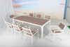 Plastic wood outdoor restaurant dining table sets