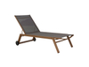 Outdoor pool aluminum and mesh chaise lounge chair