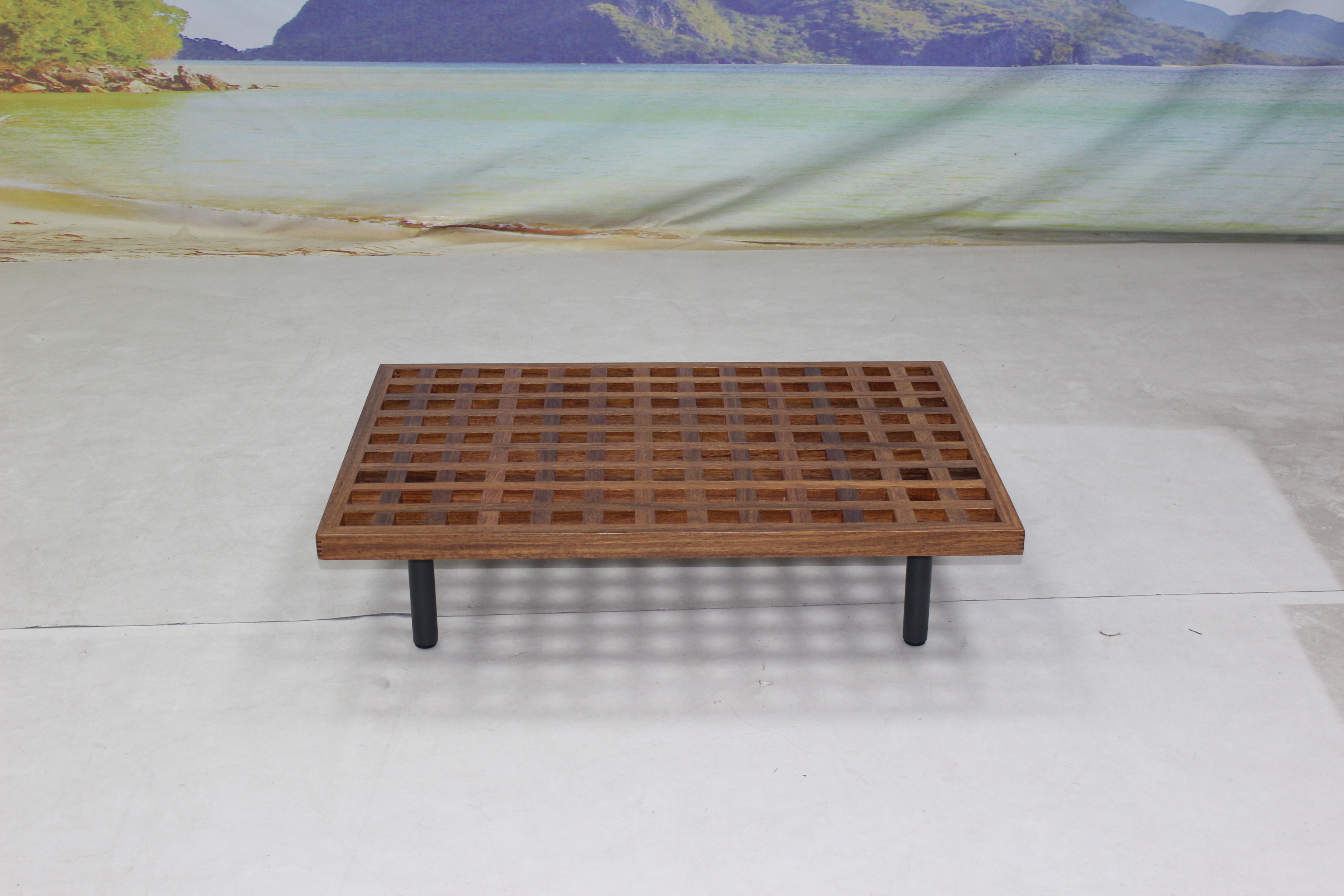 Teak wood outdoor furniture balcony sectional sofa