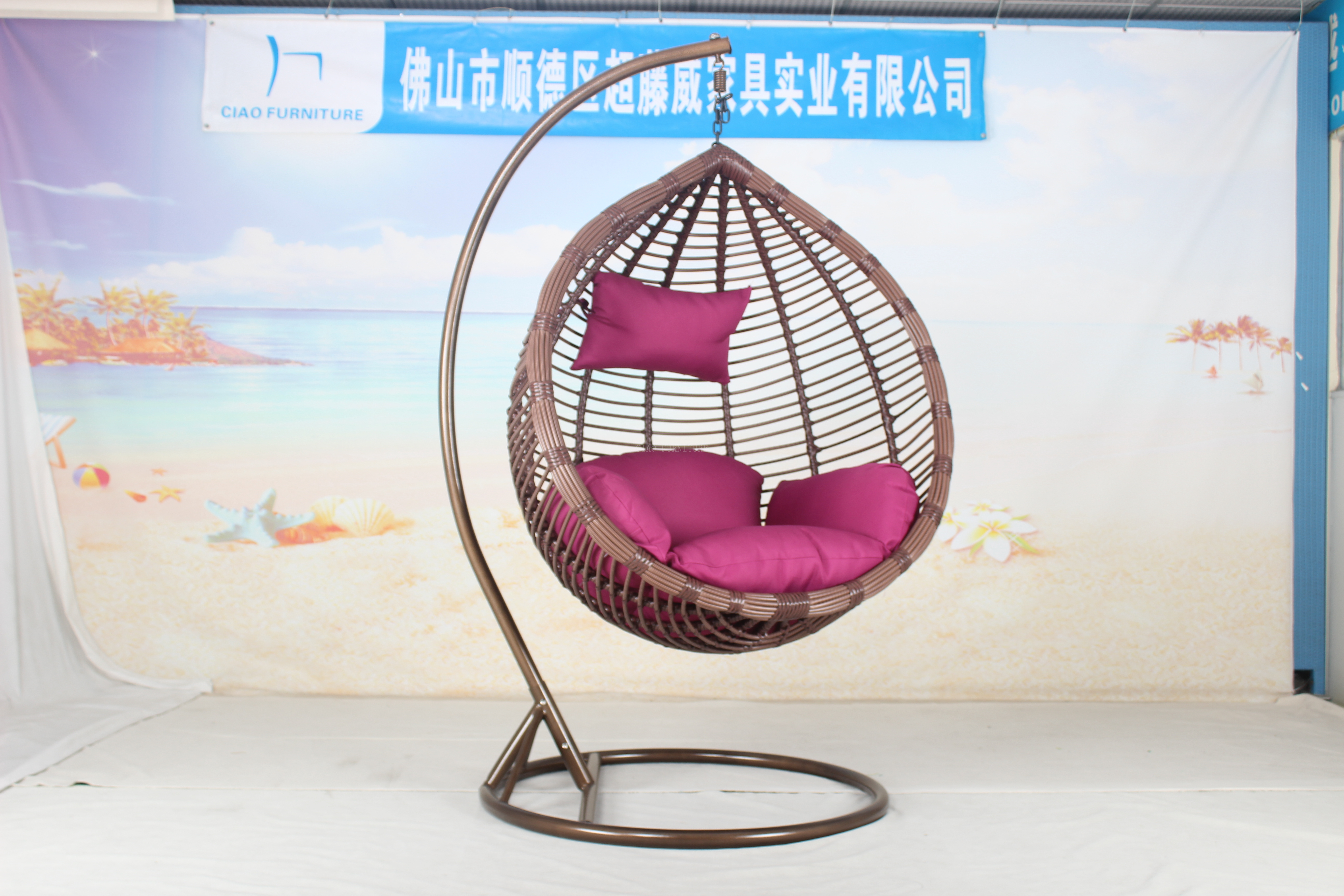 Leisure outdoor garden rattan hanging chair