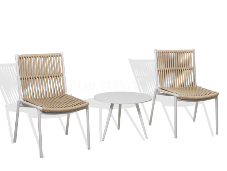 Balcony table set and chairs outdoor furniture