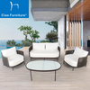 Foshan 4 piece terrace furniture garden sofa