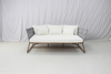 Modern resort aluminum patio braided rope lounge daybed