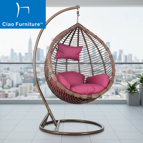 Leisure outdoor garden rattan hanging chair