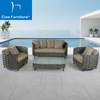 Nordic 4 pieces outdoor terrace furniture sofa set 