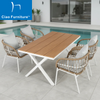  Commercial pool side outdoor restaurant dining table chairs